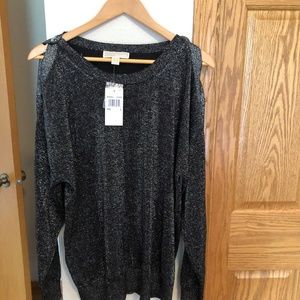Michael Kors Lurex Button sweater